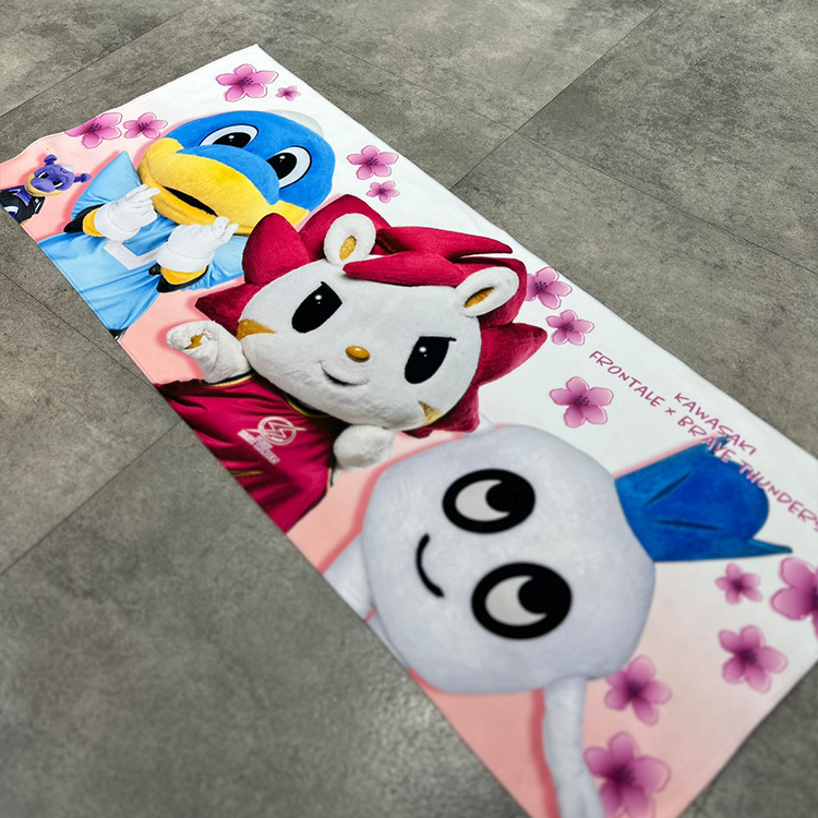 川崎ブレイブサンダース コラボマスコットフェイスタオル(つつじ)