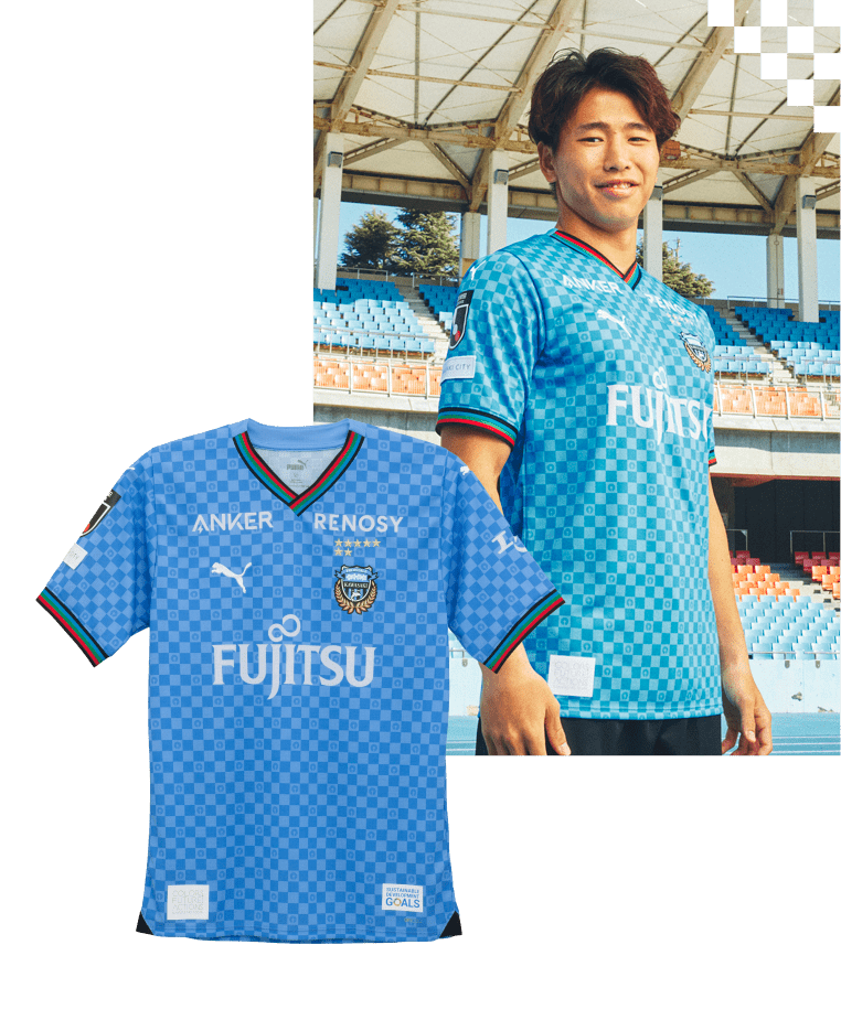 2024 1stユニフォームを着用した選手の画像